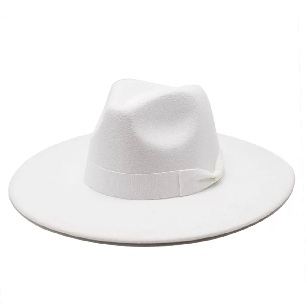 Purple Fedora wide brim ribbon adjustable hat - Picture 3 of 14
